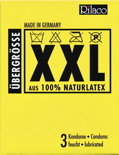 XXL Kondom Amor Rilaco 3-Stück-Packung