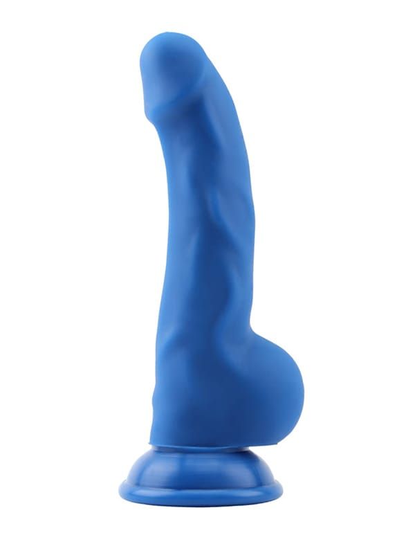 Dildo Carl Light Blue Liquid Silicone 21.5 x 4 cm