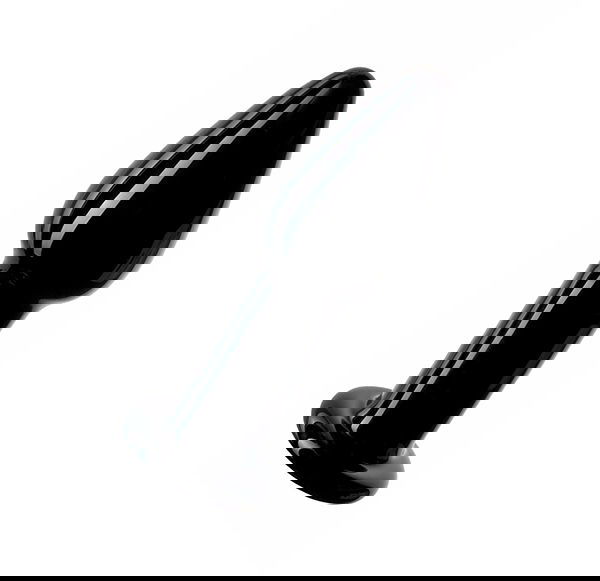 Glasplug Schwarzer Spreizer Butt Plug Borosilikat