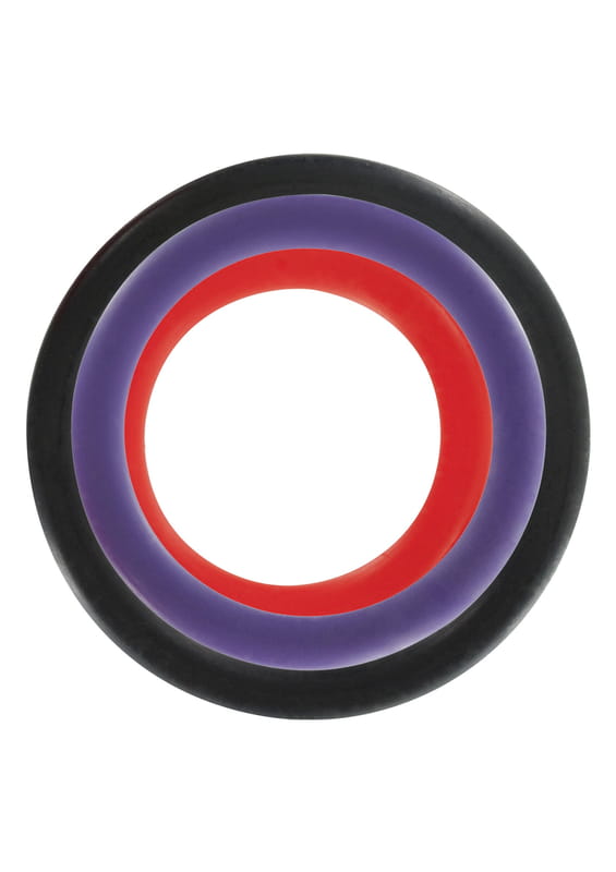 Triple C-Ring Set Multicolor Penisringe TPR